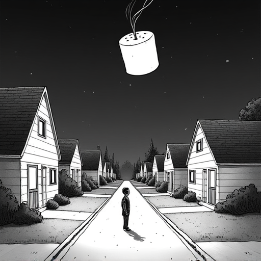 Fireball Sighted Across U.S. Skies single-panel cartoon