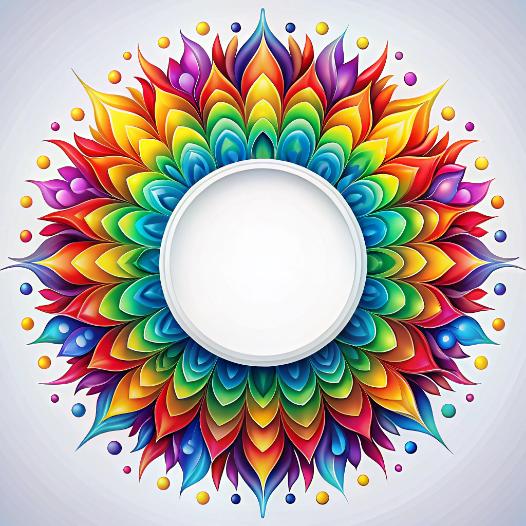 Vibrant Rainbow-Themed Vector Art for Custom Designs