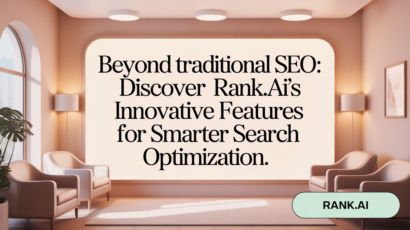 Beyond Traditional SEO: Discover Rank.ai’s Innovative Features