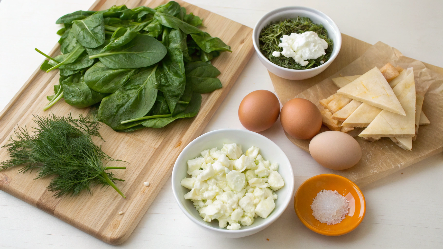 Spanakopita Ingredients