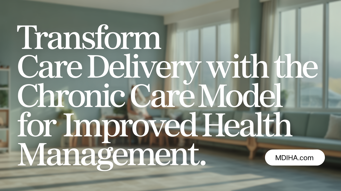 Transform care delivery with the Chronic Care Model for better health outcomes
