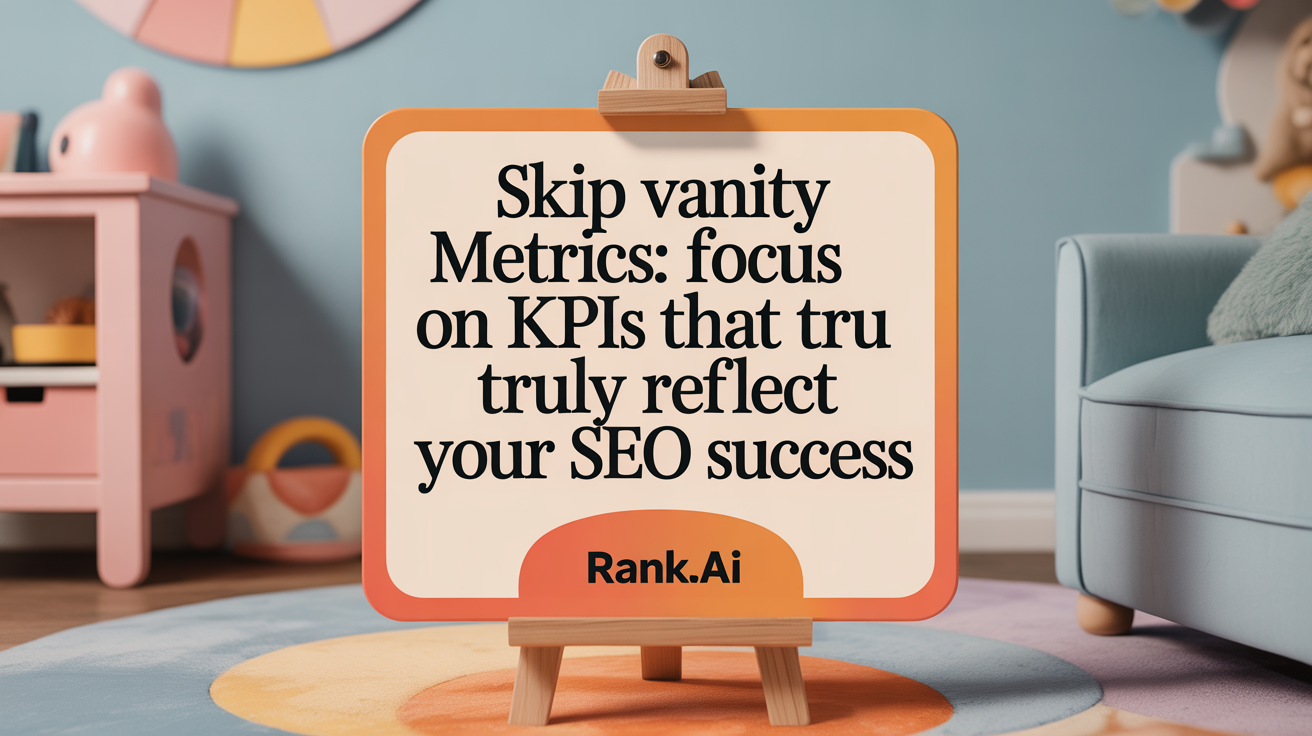 Skip vanity metrics: Focus on KPIs that truly reflect your SEO success
