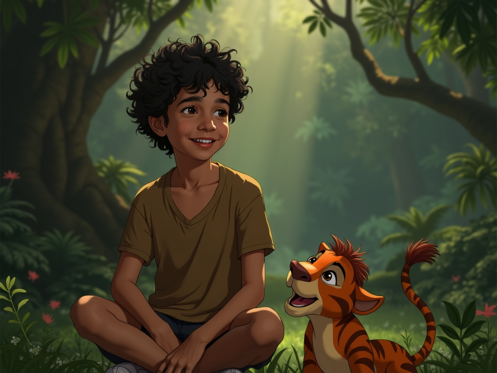 Favreau and Neel on set