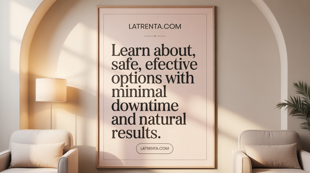 Learn about safe, effective options with minimal downtime and natural results.