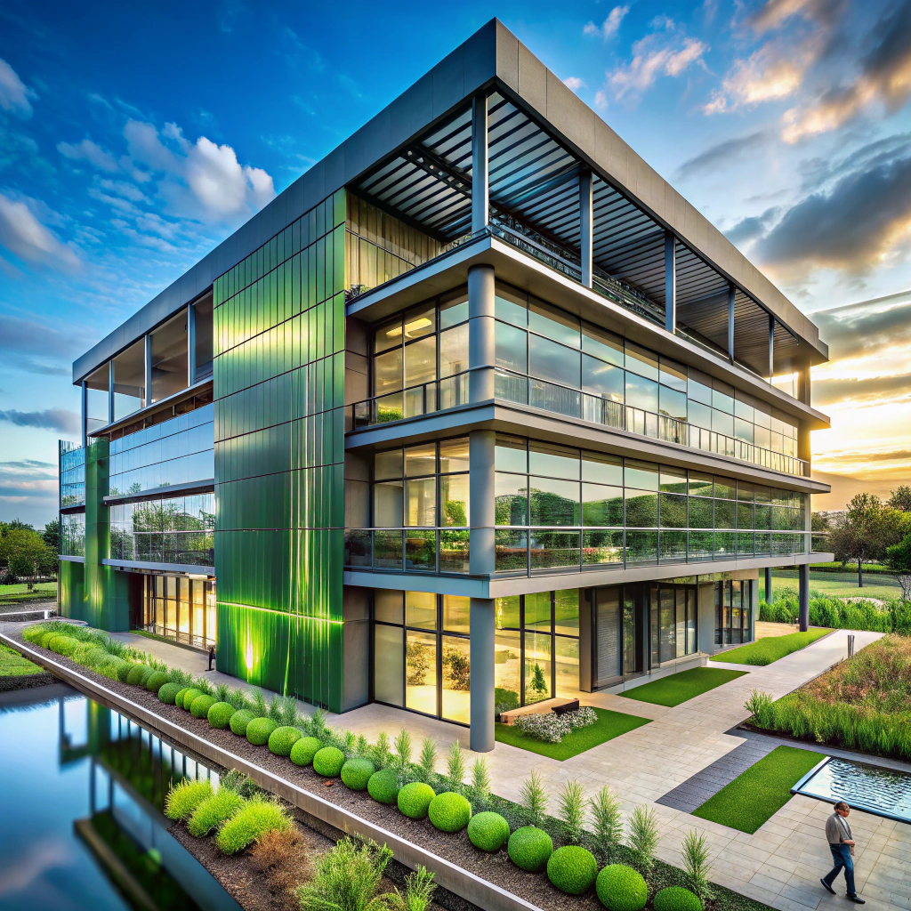 Modern Industrial Office for Wastewater Treatment