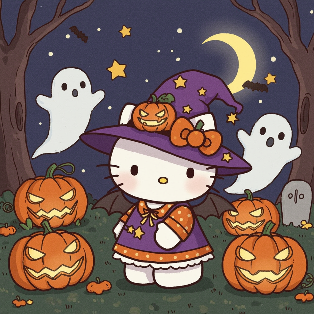 hello kitty halloween pfp