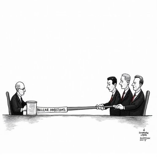 G7 leaders declare opposition to Iranian nuclear weapons single-panel cartoon