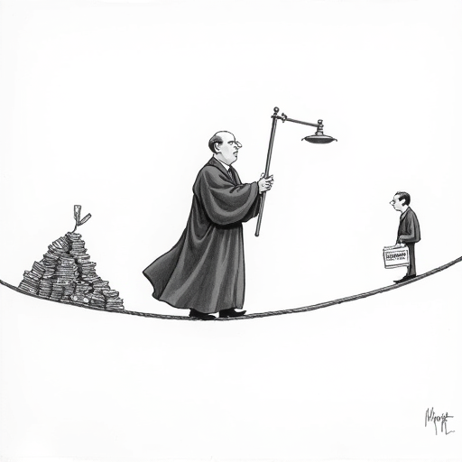 Supreme Court Reviews Campaign Finance Restrictions single-panel cartoon