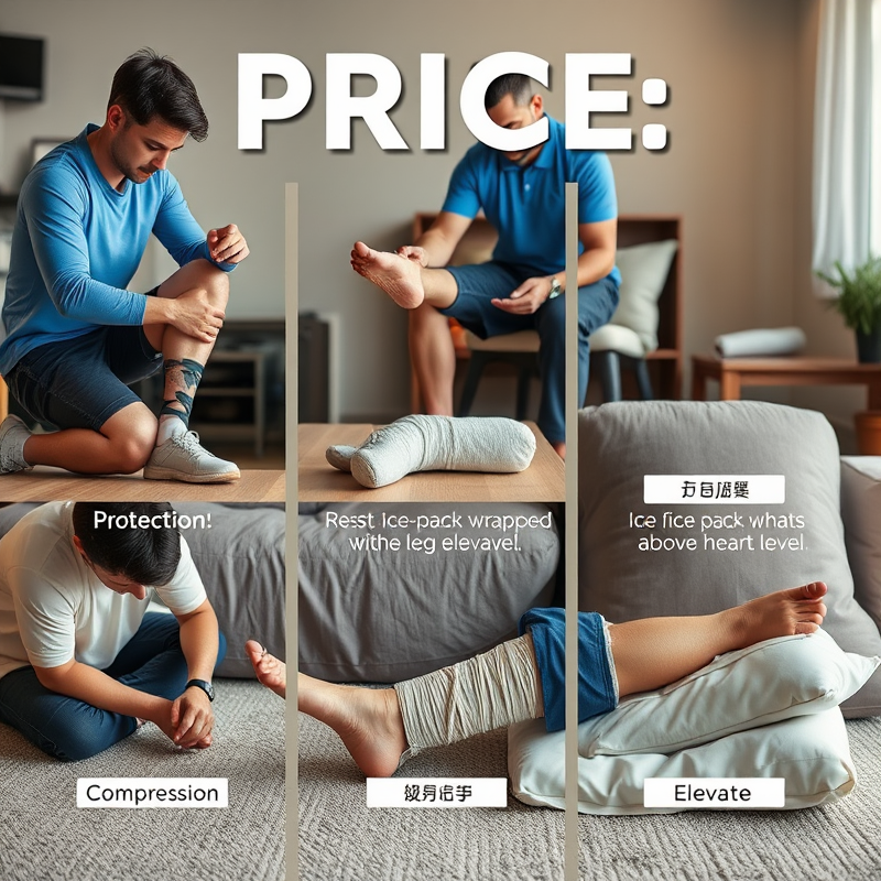 PRICE 요법으로 응급처치 하기