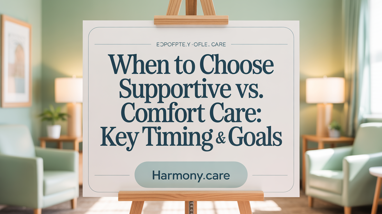 When to Choose Palliative vs. Hospice Care: Key Timing & Goals