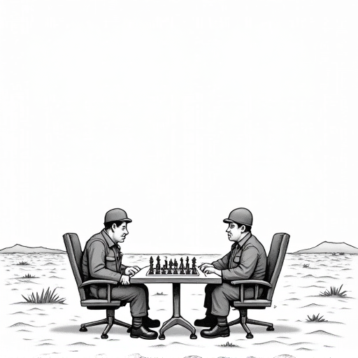 Ceasefire between Israel and Iran shows signs of stability single-panel cartoon