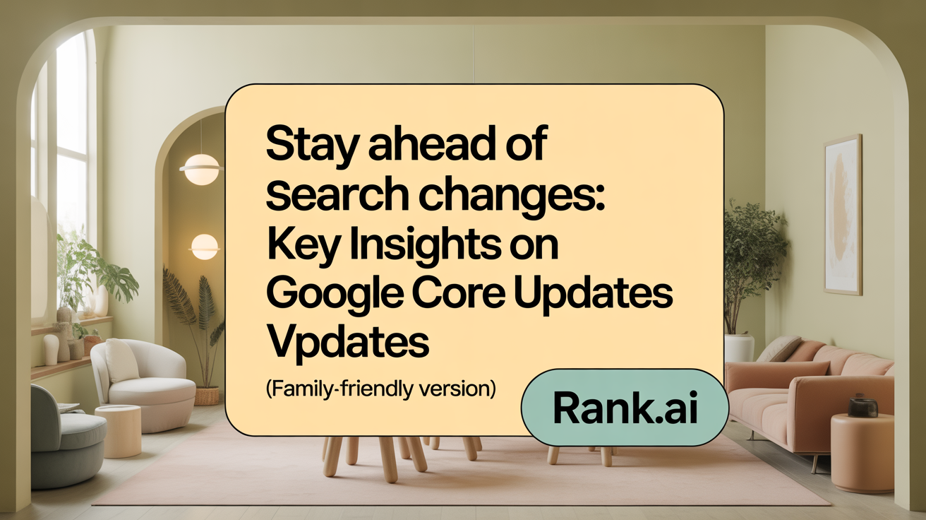 Stay Ahead of Search Changes: Key Insights on Google Core Updates