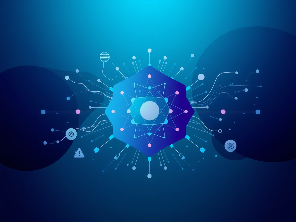 A futuristic representation of multimodal AI processing different types of data