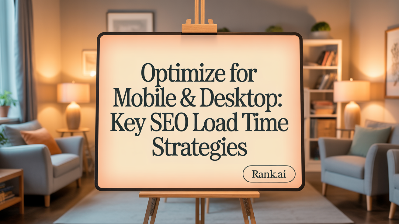 Optimize for Mobile &amp; Desktop: Key SEO Load Time Strategies