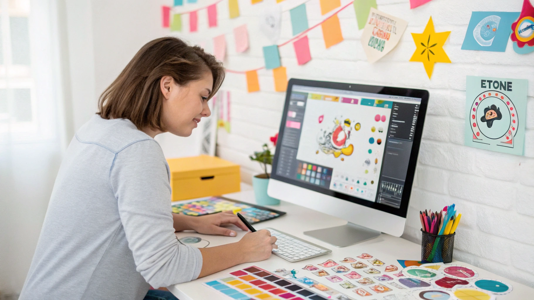 Thiết kế sticker chuyên nghiệp tại Kimconcept