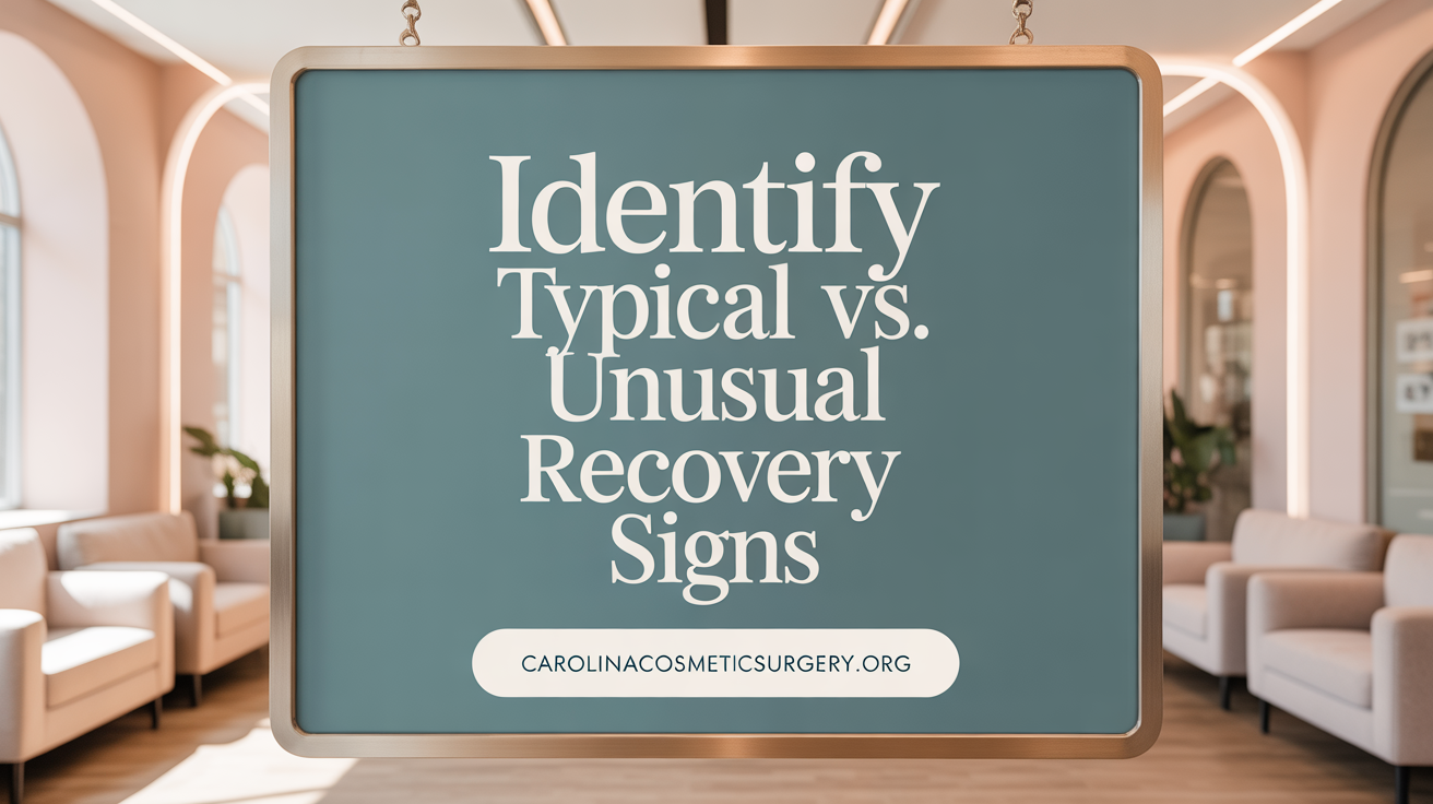 Identify Normal vs. Concerning Recovery Signs