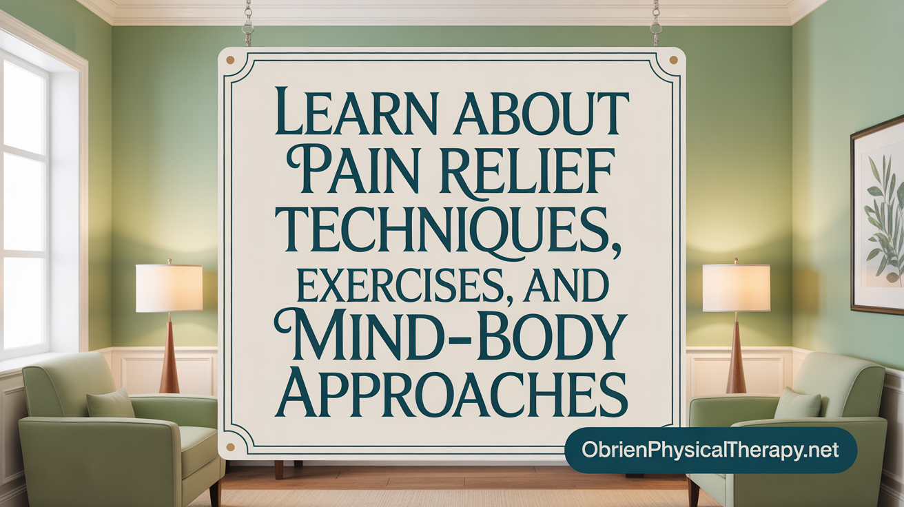 Learn About Manual Therapy, Exercises, and Mind-Body Techniques for Pain Management