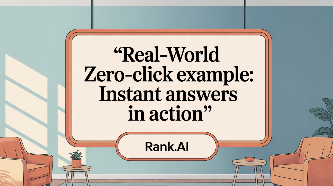 Real-World Zero-Click Example: Instant Answers in Action