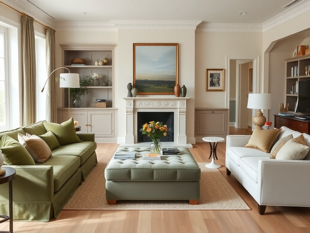 5. Mix Green with Neutrals for Timeless Balance