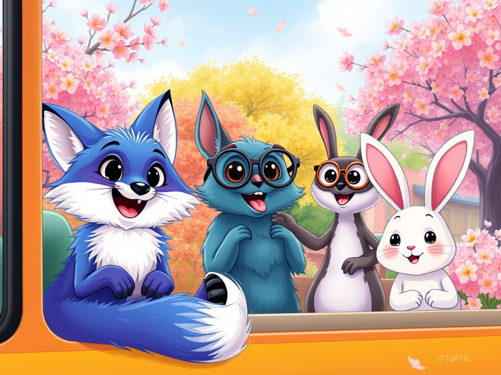The Adventures of Fluffy the Blue Violet Fox
