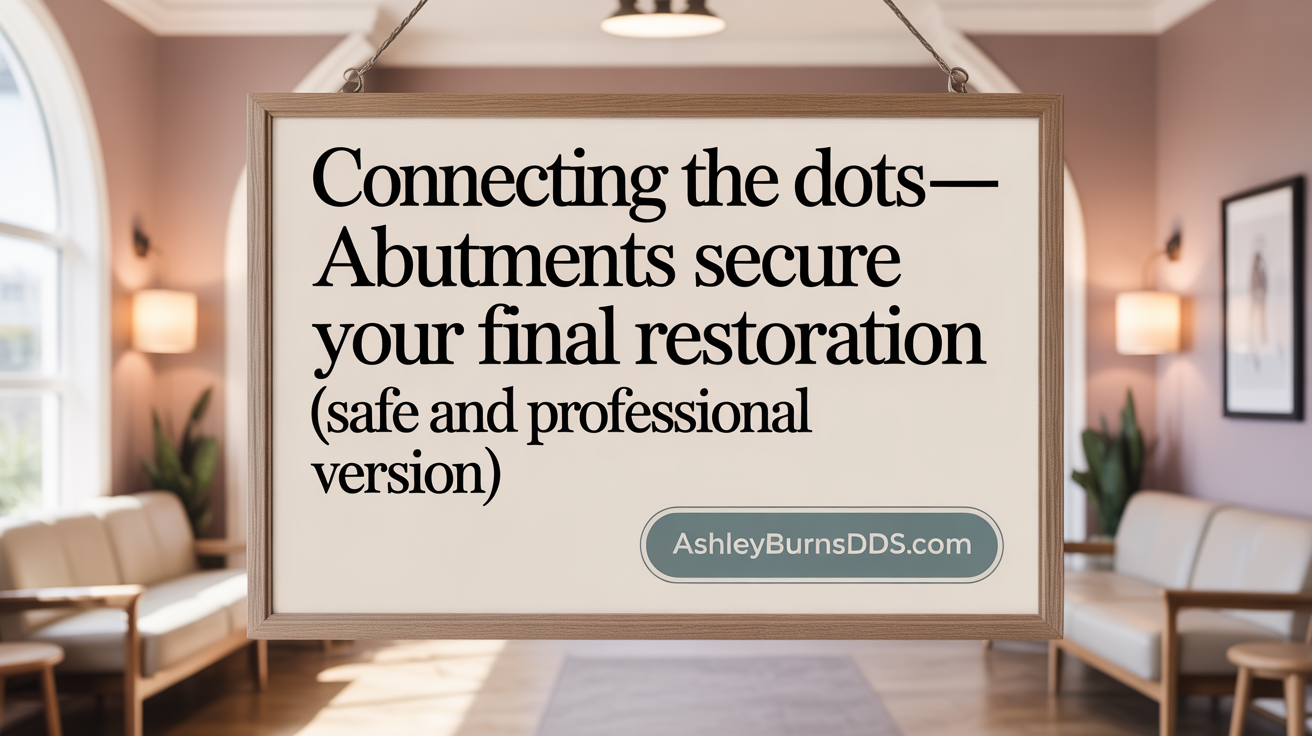 Connecting the Dots—Abutments Secure Your Final Restoration