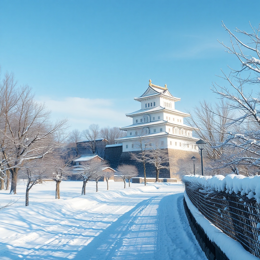 Invierno: Castillo de Himeji - Japón