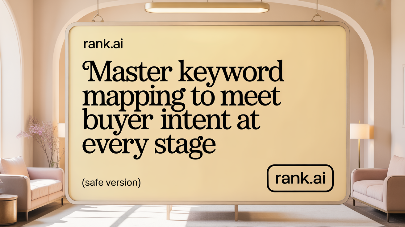 Master Keyword Mapping to Meet Buyer Intent at Every Stage