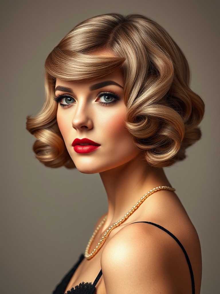 1920s Finger Waves Hairstyle