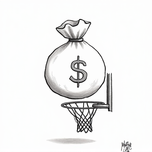 Lakers to Change Ownership with $10 Billion Sale single-panel cartoon