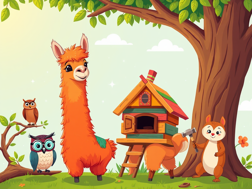 Llama Lenny's Treehouse Adventure