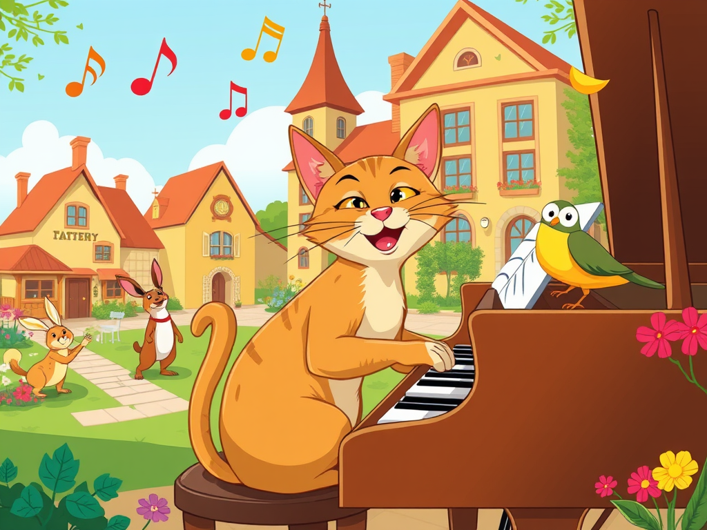 The Piano Playing Cat: Melodious Meow