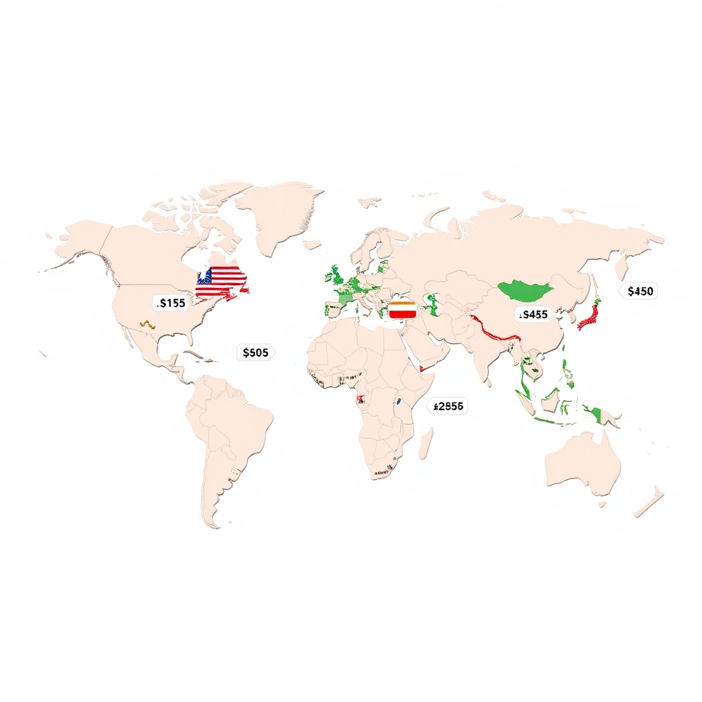 Around the World in Average Dollars