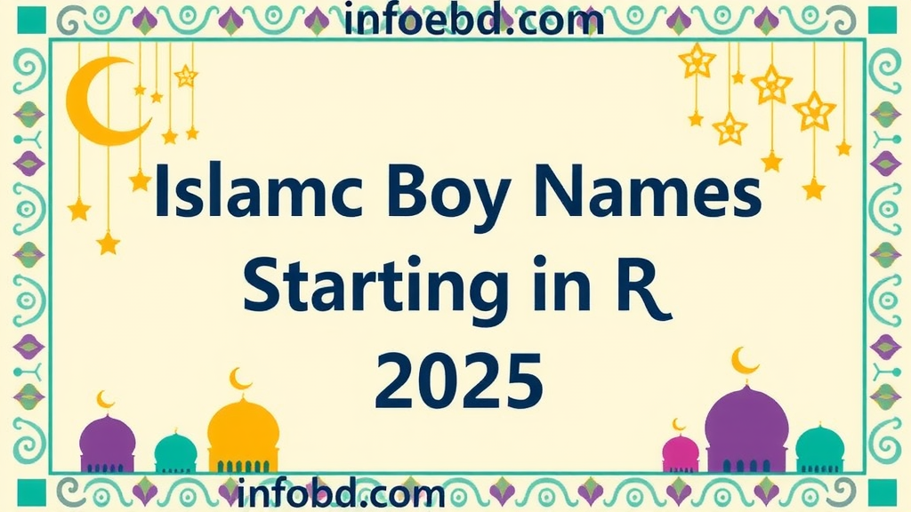 (R) র দিয়ে ছেলেদের ইসলামিক নাম অর্থসহ ২০২৫