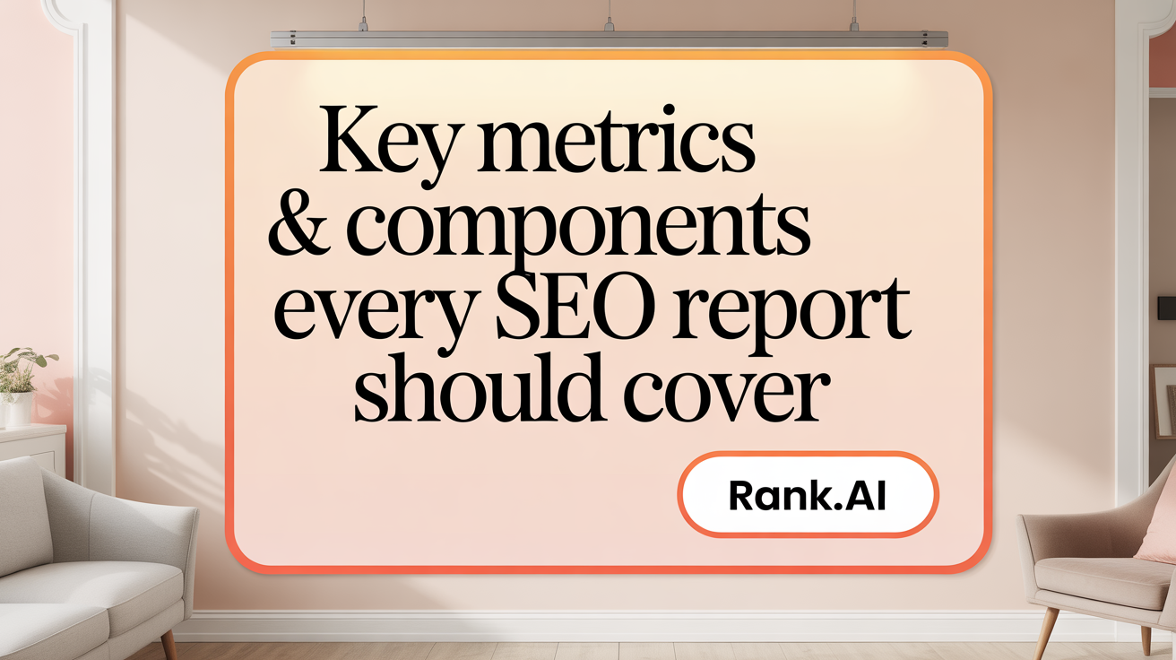 Key Metrics &amp; Components Every SEO Report Must Include