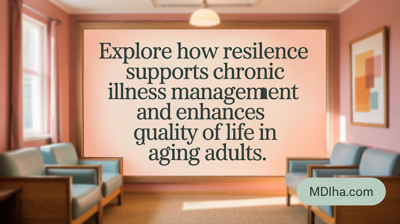 Explore how resilience supports chronic illness management and enhances quality of life in aging adults.