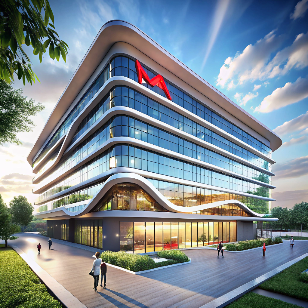 Futuristic Office Building Design Inspired by Zaha Hadid