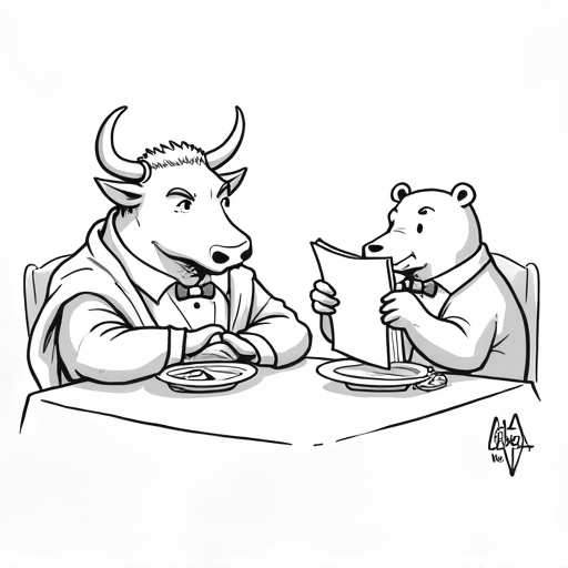 Stock Futures Rise Amid Trade Hopes single-panel cartoon